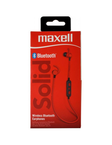 Безжични блутут слушалки тапи MAXELL BT100 SOLID, Червени