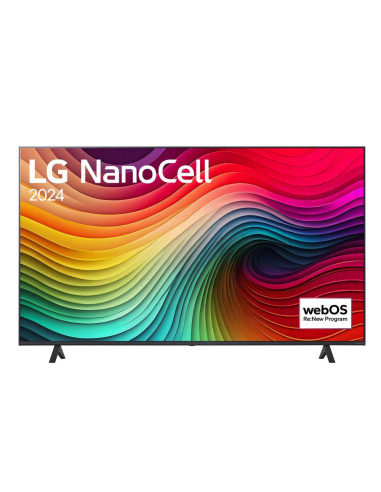 LG 55NANO81T3A, 55" 4K HDR Smart Nano Cell TV, 3840x2160, DVB-T2/C/S2, AI Alpha 5 Gen7, HDR 10 PRO, webOS 24, ThinQ AI, WiFi,