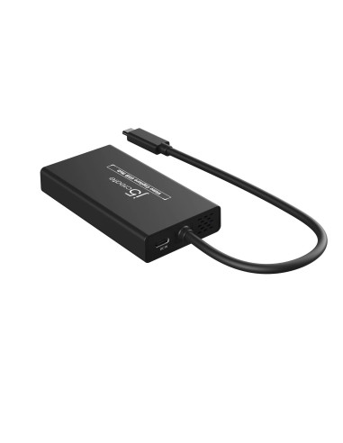 Кепчер j5create JVA01, HDMI - HDMI, USB-C хъб, Черен