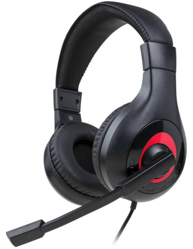 Геймърски слушалки Nacon Bigben Nintendo Switch Headset V1, Микрофон, Черен/Червен