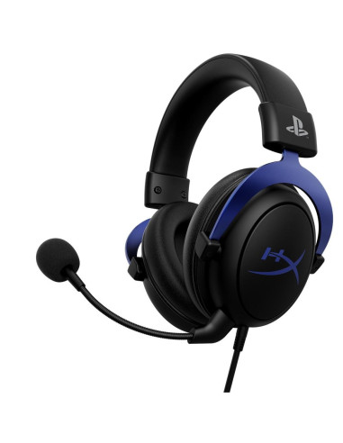 Геймърски слушалки HyperX Cloud Blue Playstation, Микрофон, Черно/Син