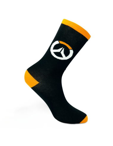 Чорапи ABYSTYLE OVERWATCH Socks Logo, Черен/Оранжев