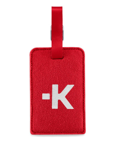 Етикетник за багаж Skross Luggage Tags, Карта за контакт, Червен