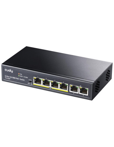 Суич Cudy FS1006P, 6 портов, 10/100, PoE+ Switch