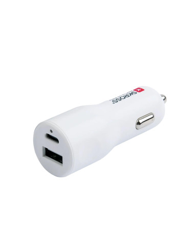 Зарядно за кола SKROSS, USB-A, USB-C, PD, 20W