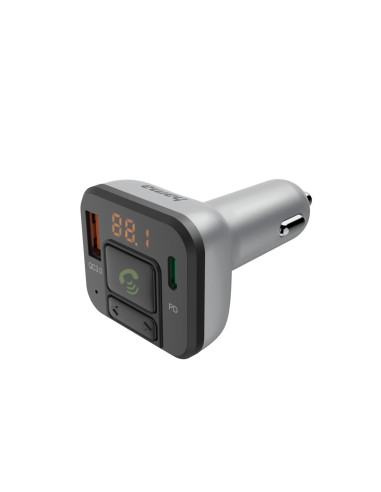 FM Трансмитер HAMA, Блутут функция, Хендсфри, 1xUSB-C,1xUSB-A, 14169