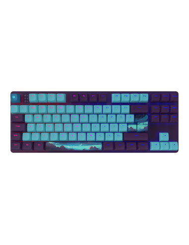 Геймърскa механична клавиатура Dark Project 87 Night Sky RGB TKL - G3MS Sapphire Switches, ABS