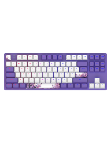 Геймърскa механична клавиатура Dark Project 87 Violet Horizons RGB TKL - G3MS Sapphire Switches, ABS