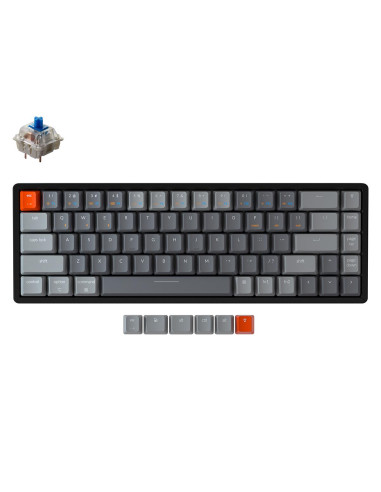 Геймърска Механична клавиатура Keychron K6 Aluminum 65- Gateron Blue Switch RGB LED Gateron Blue Switch ABS