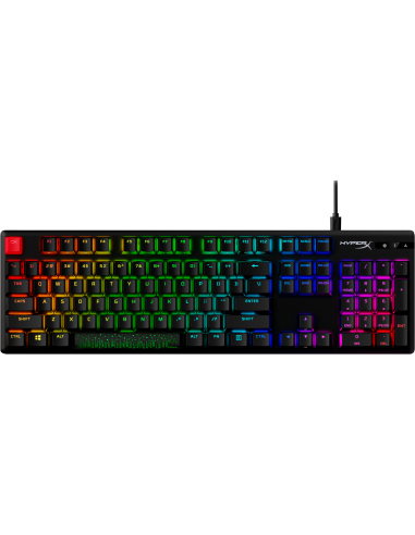 Геймърскa механична клавиатура HyperX Alloy Origins PBT, HyperX Aqua суичове, RGB, Черен