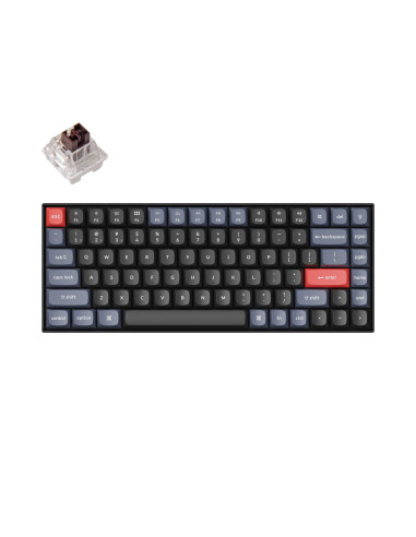 Геймърска механична клавиатура Keychron K2 Pro Hot-Swappable Keychron K Pro Mechanical Brown switch, RGB Backlight Plastic Fr