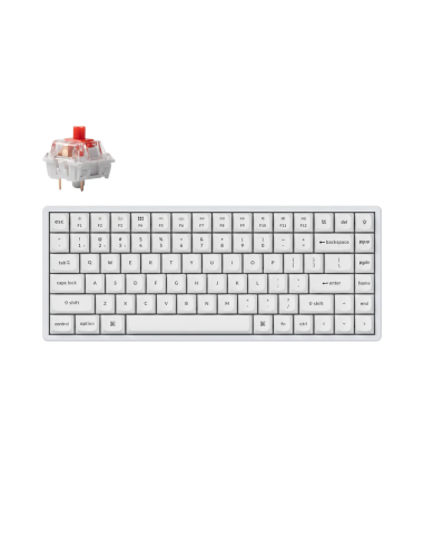 Геймърска механична клавиатура Keychron K2 Pro White QMK/VIA - K2P-P1