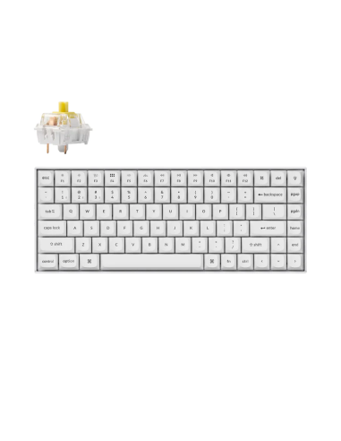 Геймърска механична клавиатура Keychron K2 Pro White QMK/VIA - K2P-P4