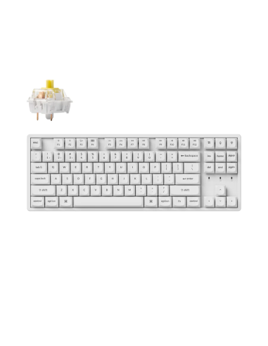 Геймърска механична клавиатура Keychron K8 Pro White K Pro Banana RGB