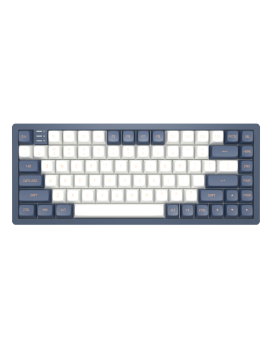 Геймърскa механична клавиатура Dark Project KD83A Ivory/Navy Blue RGB 75- - G3MS Sapphire Switches, PBT