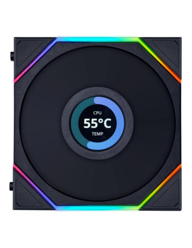 Вентилатор Lian Li UNI FAN TL Reverse LCD 120mm - Black