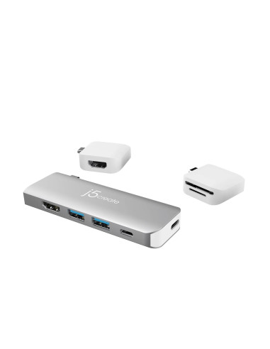 Модулна докинг станция j5create JCD387, 2 модула, USB-C