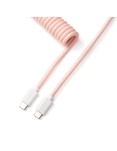 Кабел за клавиатура Keychron Coiled Aviator Light Pink