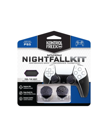 Аксесоар Kontrolfreek Performance Nightfall Kit PS5 с включени сменяеми бутони и грипове за DualSense