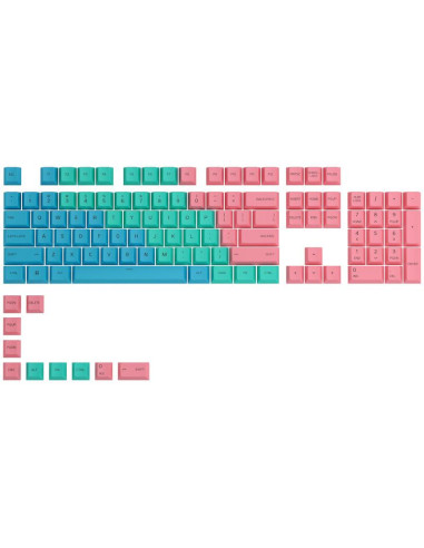 Капачки за механична клавиатура Glorious GPBT Doubleshot 114-Keycap Pastel US-Layout