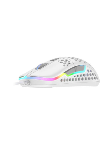 Геймърска мишка Xtrfy M42 White, RGB, Бял