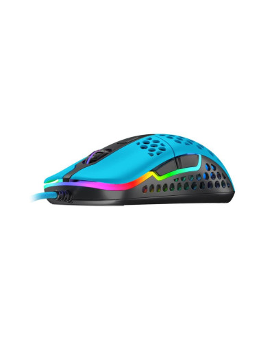 Геймърска мишка Xtrfy M42 Miami Blue, RGB, Син