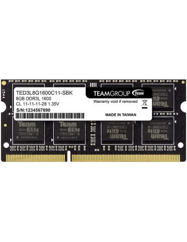 Памет Team Group Elite DDR3L - 8GB, 1600 mhz, CL11-11-11-28 1.35V