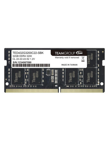 Памет Team Group Elite DDR4 SO-DIMM 32GB 3200MHz CL22 1.2V TED432G3200C22-S01