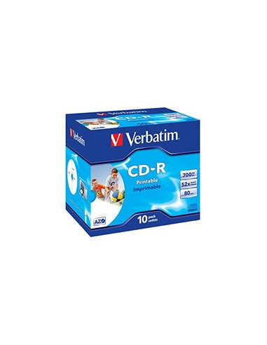 CD-R AZO 52X PRINT, 700MB, 10бр.