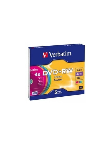 DVD+RW 4.7GB 4X цветни, 5бр.