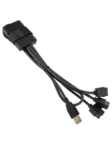 USB Хъб Lian Li PW-U2TPAB USB 2.0 1-към-3 Hub - Черно