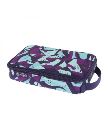 Несесер празен, с дръжка, 2Go, мотив Camo Purple - herlitz