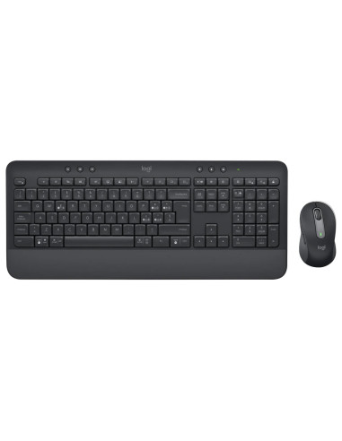 Kомплект безжични клавиатура с мишка Logitech MK650, Черен