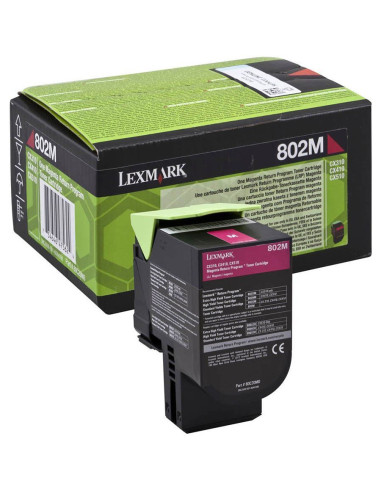 КАСЕТА ЗА LEXMARK CX 310/410/510 - Magenta - Return program cartridge - P№ 80C20M0 - /802M/