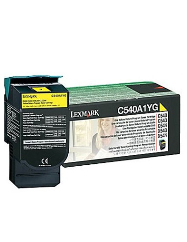 КАСЕТА ЗА LEXMARK OPTRA C 540 series/X 540 series - Yellow - Return program cartridge - P№ C540A1YG