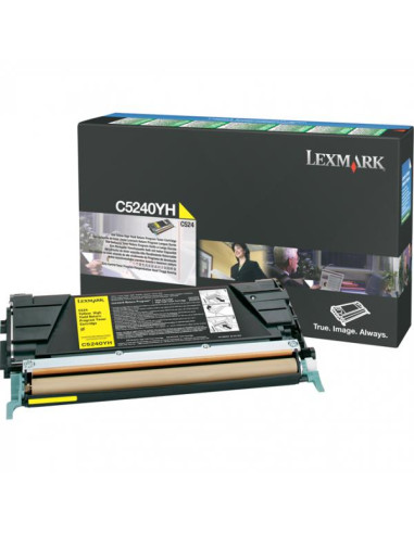 КАСЕТА ЗА LEXMARK OPTRA C524 - Yellow - HIGH CAPACITY - Return program cartridge - OUTLET - P№ C5240YH