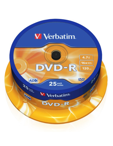 DVD-R 4.7GB, 16Х, 25бр.