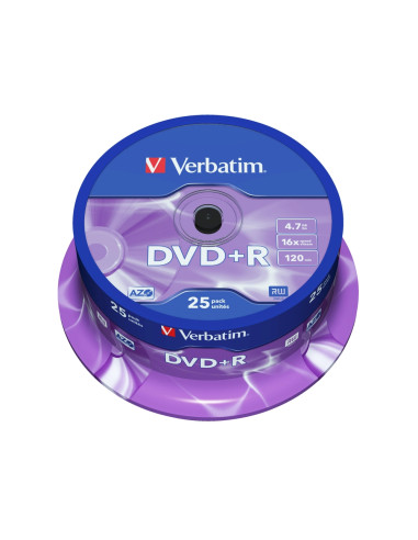 DVD+R 4.7GB 16X мат сребро, 25бр.