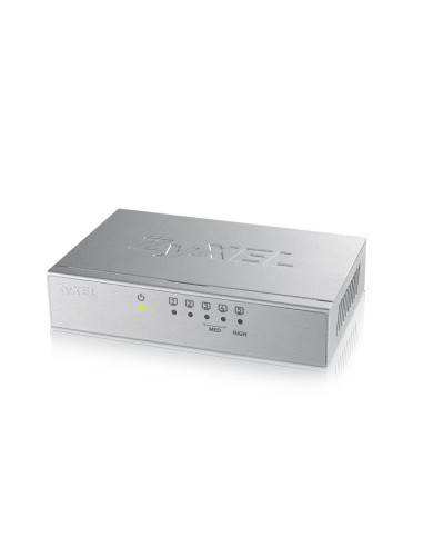 Суич ZYXEL GS-105B v3, 5 портов, Gigabit, метален корпус