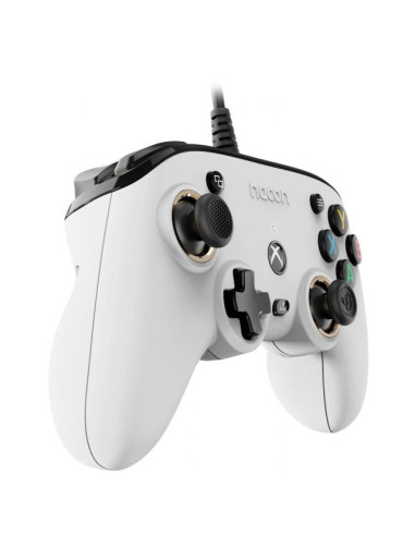 Жичен геймпад Nacon XBox Series Pro Compact White, Бял