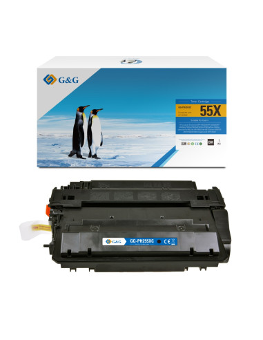 КАСЕТА ЗА HP LASER JET P3015 - Black - /55X/ - CE255X - P№ NT-C0255XC/NT-CH255XC/NT-PH255XC - G-G