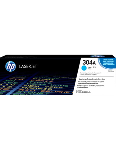 КАСЕТА ЗА HP COLOR LASER JET CP 2025/CM 2320MFP - Cyan -  /304A/ - P№ CC531A