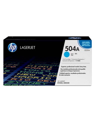 КАСЕТА ЗА HP LASER JET CM 3530/CP 3525 - Cyan -  /504A/ - P№ CE251A