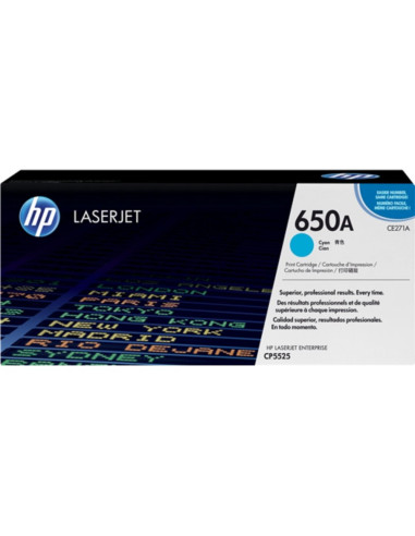 КАСЕТА ЗА HP LASER JET CP 5520/5525 - Cyan -  /650A/ - P№ CE271A