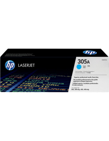 КАСЕТА ЗА HP COLOR LASER JET PRO 300/400 Color Printer/MFP series - Cyan - /305A/ - P№ CE411A