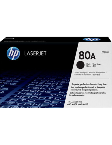 КАСЕТА ЗА HP LaserJet Pro 400 M401/M425  - Black - /80A/ - P№ CF280A