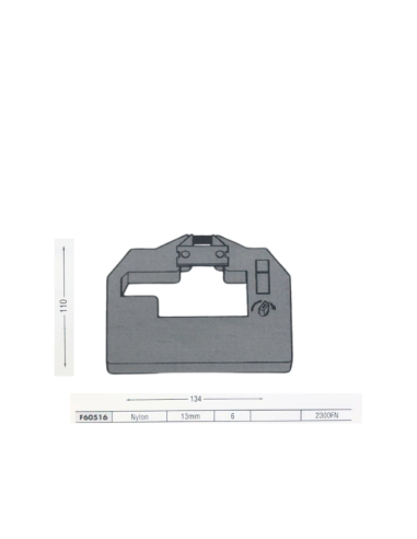 ЛЕНТА ЗА МАТРИЧЕН ПРИНТЕР SAGEM TX 20/35E/2000 - OUTLET - Black - P№ F60516 - 6 m x 13 mm