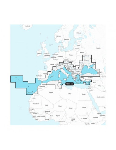 Garmin Navionics+ - Средиземно и Черно море