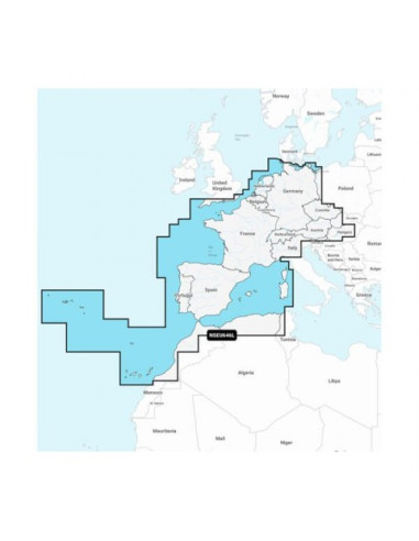 Garmin Navionics Vision+ - Централна и Западна Европа