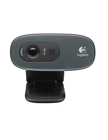 LOGITECH C270 HD Webcam - BLACK - USB